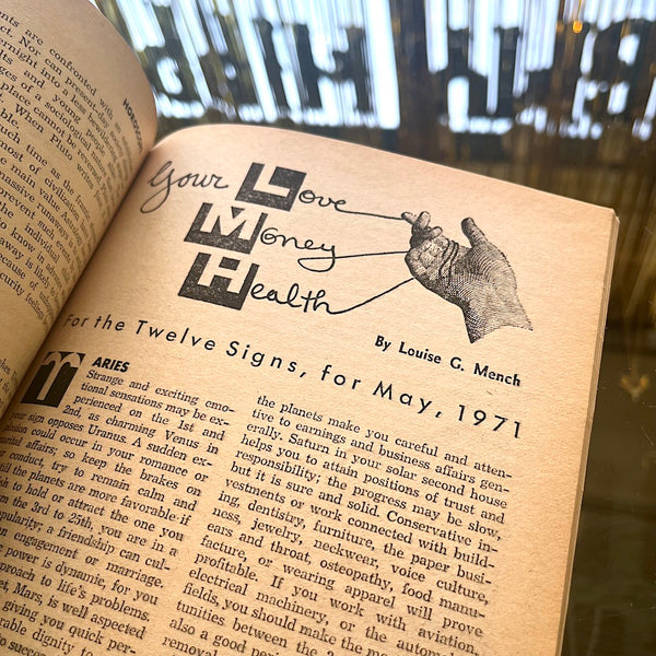 Horoscope Magazine - Vintage May 1971