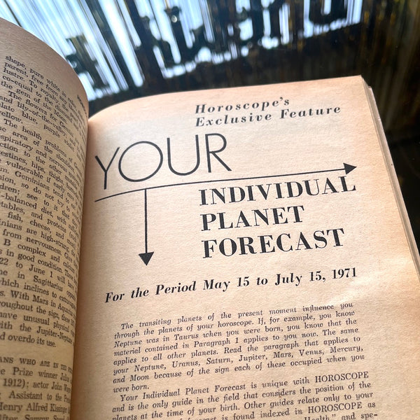 Horoscope Magazine - Vintage June 1971