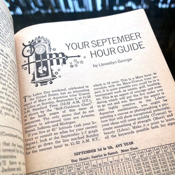Horoscope Magazine - Vintage September 1971