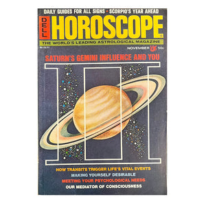 Horoscope Magazine - Vintage November 1971