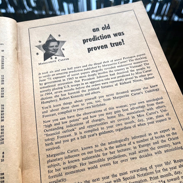 Horoscope Magazine - Vintage November 1971