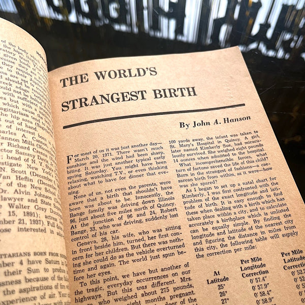Horoscope Magazine - Vintage December 1971