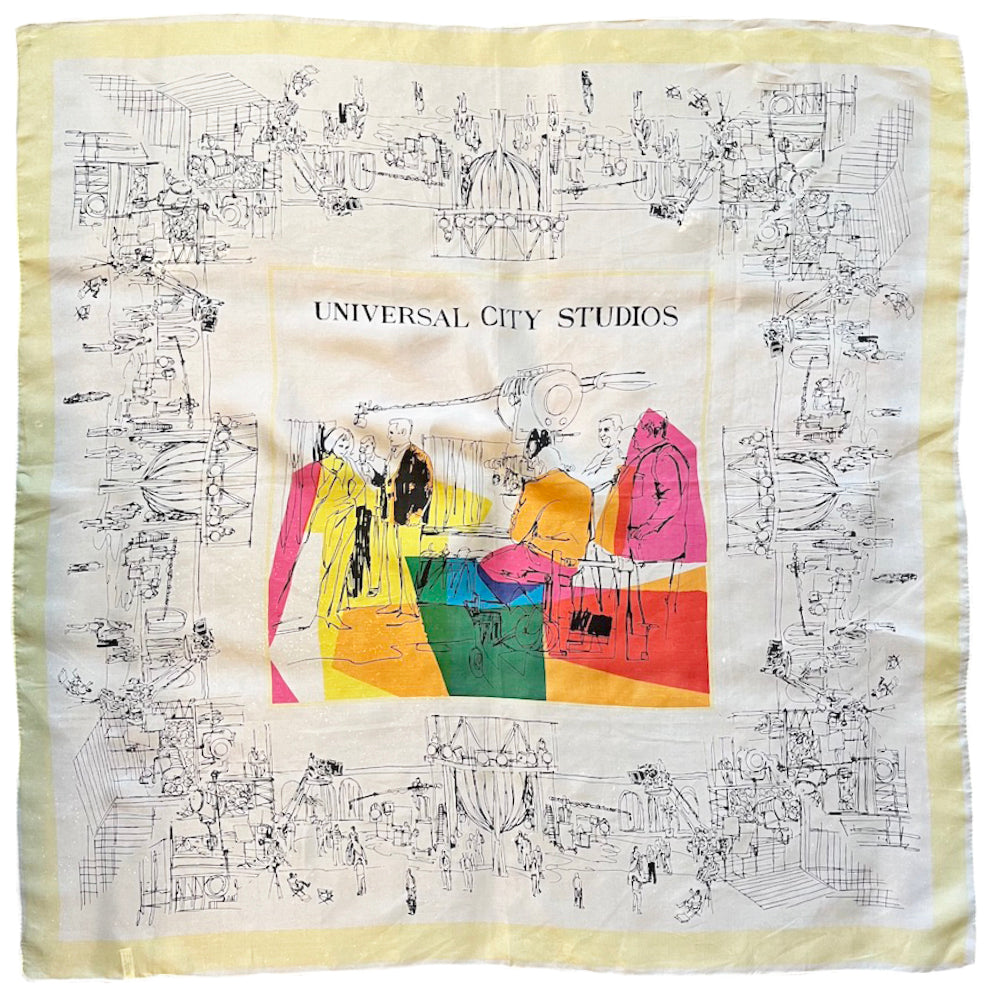 Vintage 1960's Universal Studios Scarf