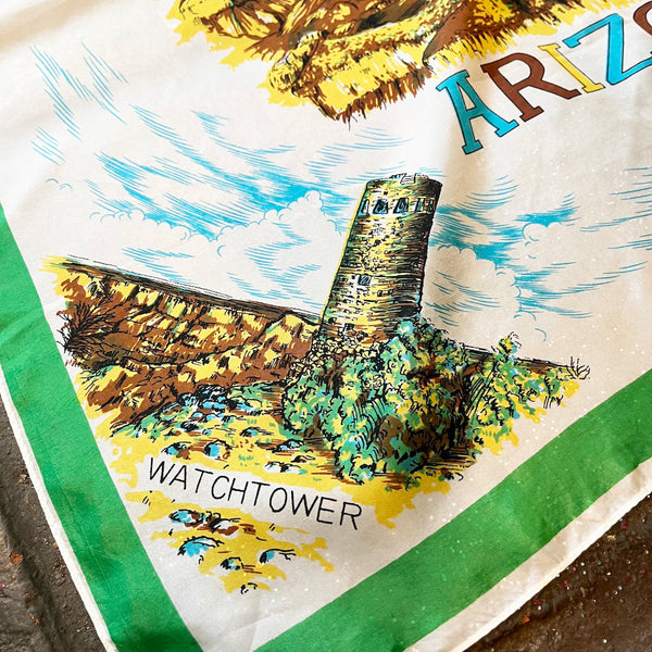 Vintage 1960's Arizona Scarf