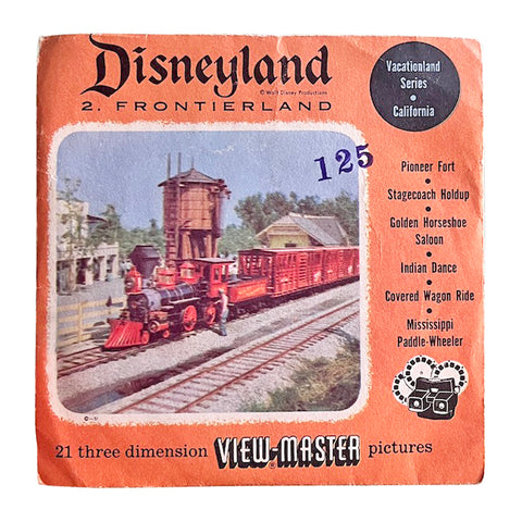 Disneyland Frontierland - Vintage 1950's View Master Reel Set