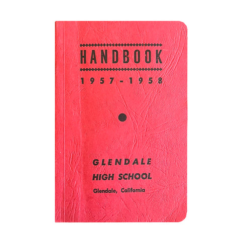 Glendale High School Handbook - Vintage 1958