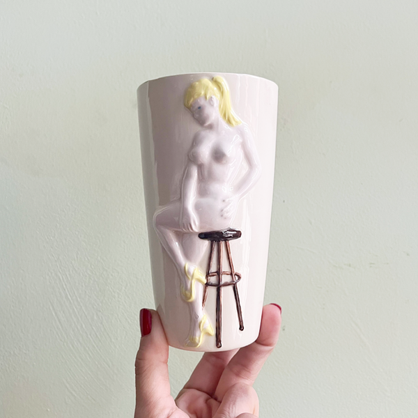 Vintage 1970's Pin Up Cup