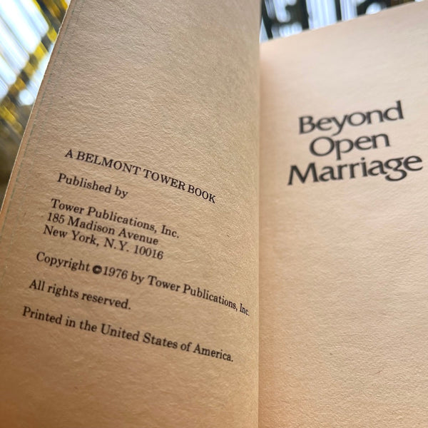 Beyond Open Marriage - Vintage 1976