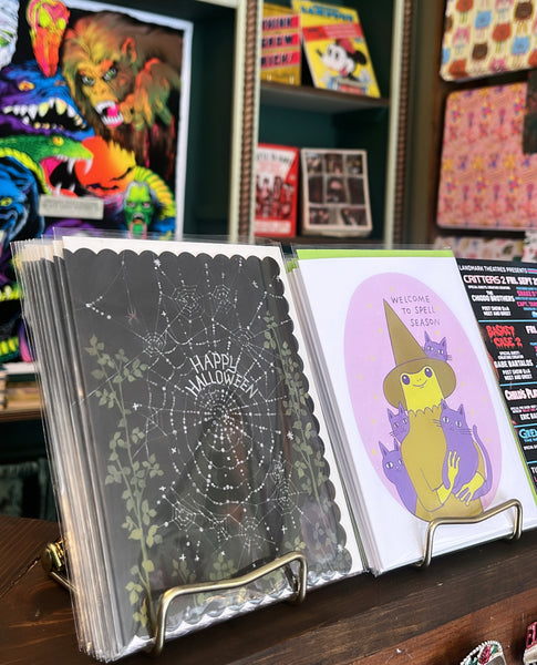 Shiny Web Halloween Card