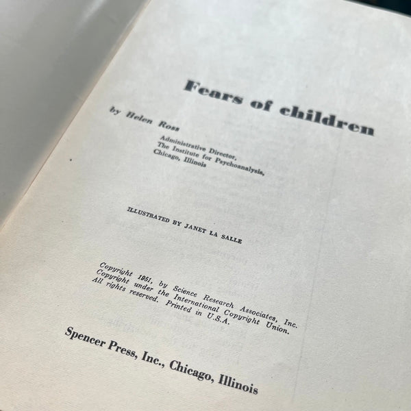 Fears of Children - Vintage 1951
