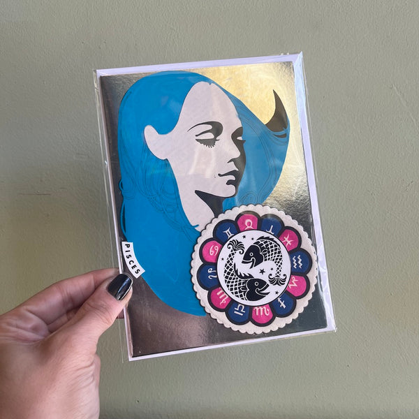 PISCES - One of a Kind Zodiac Card