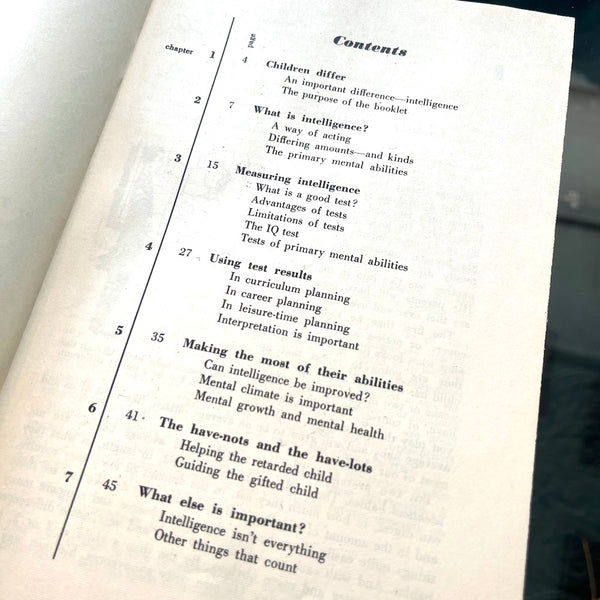 Mental Abilities of Children - Vintage 1951