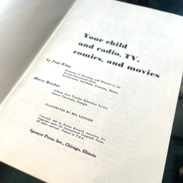 Your Child & Radio, TV, Comics, and Movies - Vintage 1951
