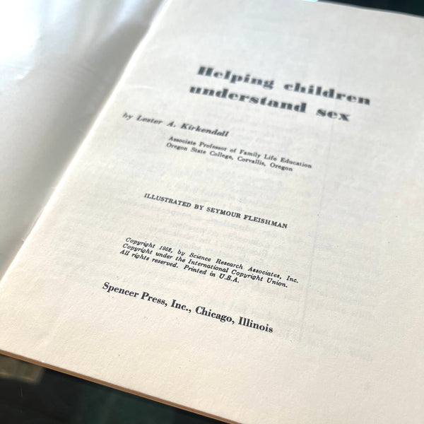 Helping Children Understand Sex - Vintage 1951