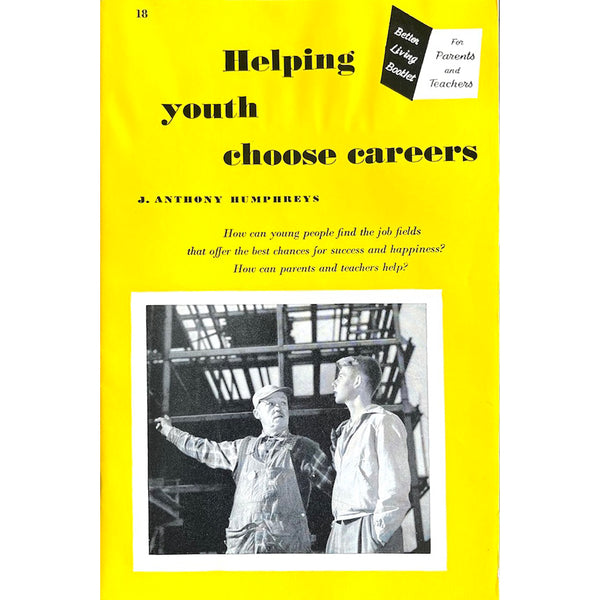 Helping Youth Choose Careers - Vintage 1951