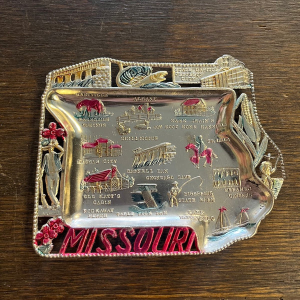 Vintage Souvenir State Ashtrays