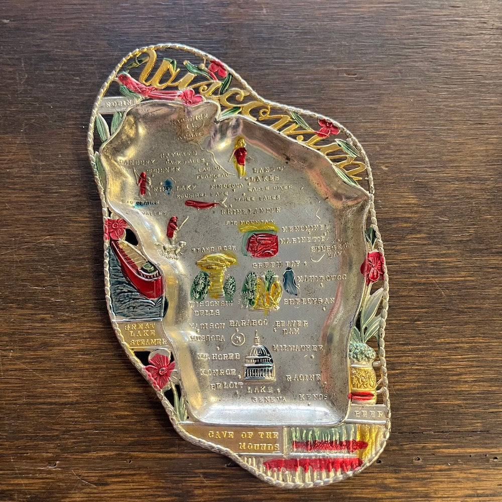 Vintage State Souvenir Ashtrays | Mid-Century Travel Memorabilia