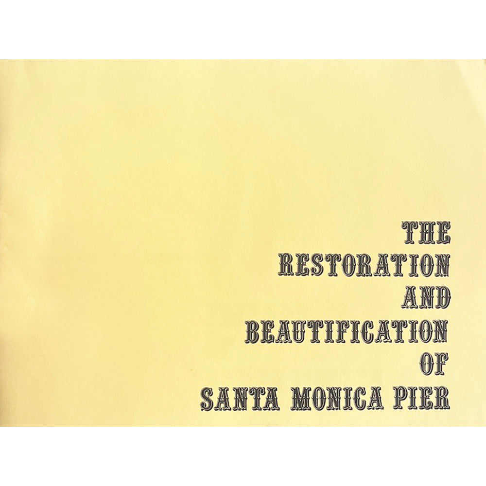 Restoration & Beautification of Santa Monica Pier - Vintage 1973