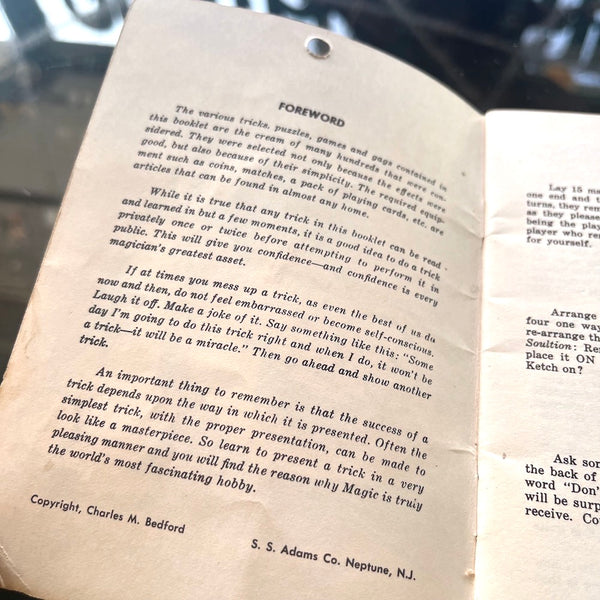 101 Magic Tricks - Vintage 1950's