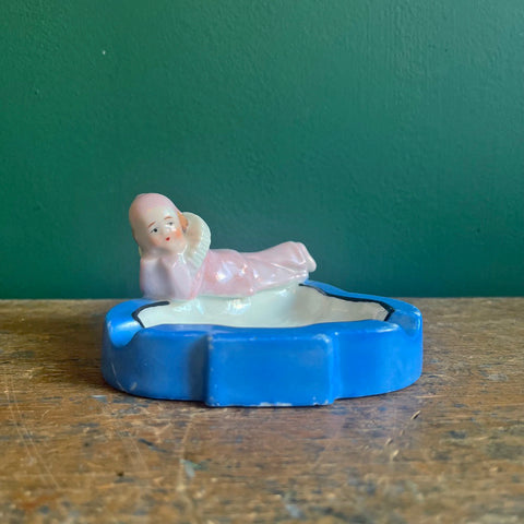 Pierrot of Clubs Ashtray - Vintage 1940's