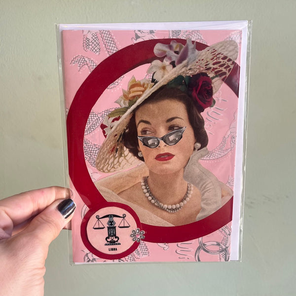 LIBRA - One of a Kind Zodiac Card