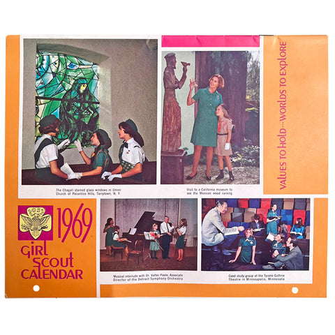 Vintage 1969 Girl Scouts Calendar - Works in 2025!