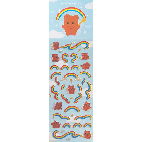 Rainbow Bears Sticker Sheet