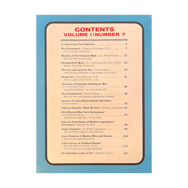 Vintage 1965 Modern Sex - Vol. 1 No. 7