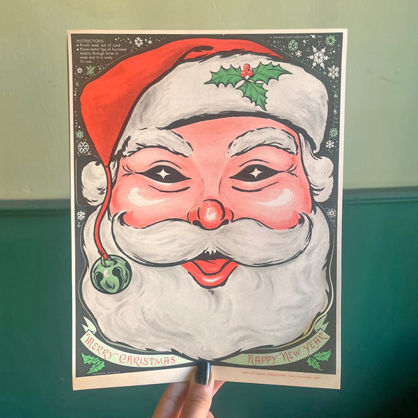 Vintage 1940's Santa Claus Mask