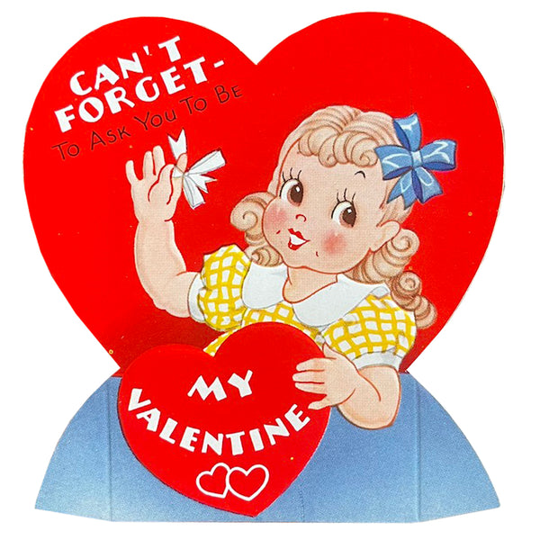 Be My Valentine - Vintage 1950's Card