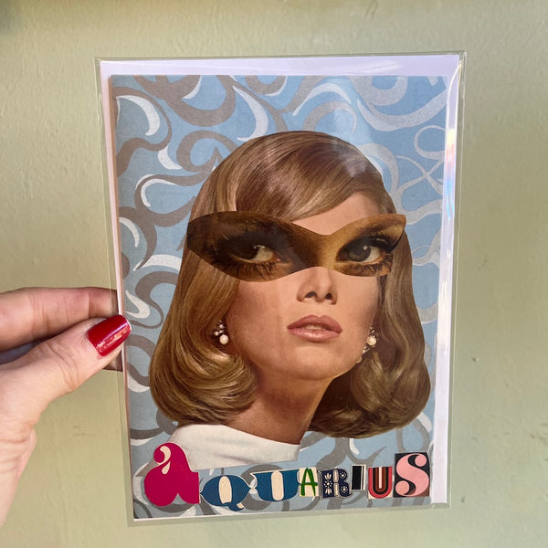 AQUARIUS - One of a Kind Zodiac Card