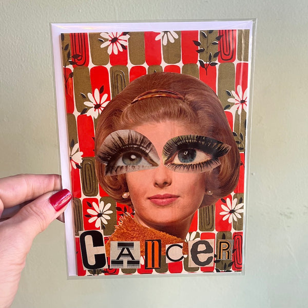 CANCER - One of a Kind Zodiac Card