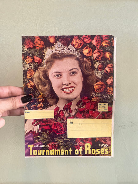 Pasadena Tournament of Roses Postcard Book - Vintage 1950