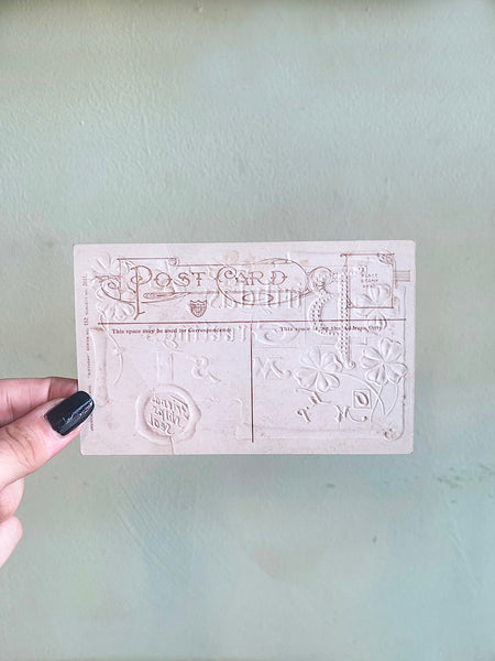Vintage 1909 Birthday Friendship Seal Postcard