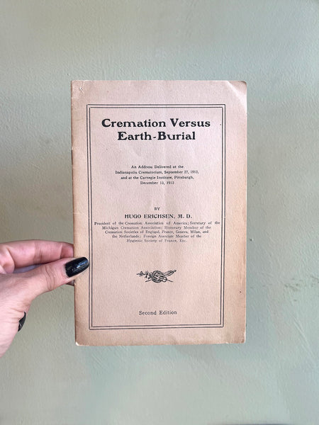 Cremation vs Earth Burial - Vintage 1913
