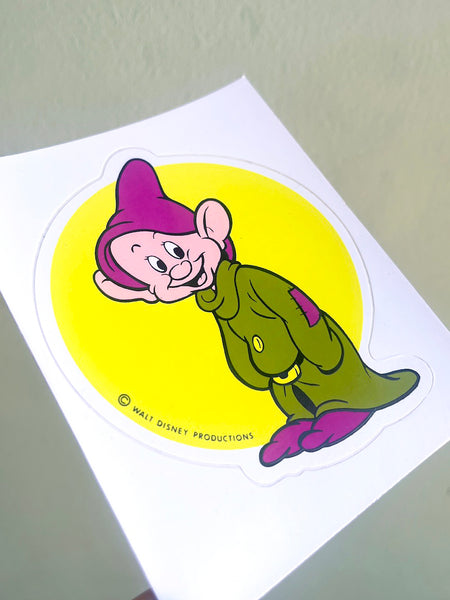 Vintage Dopey Disney Sticker