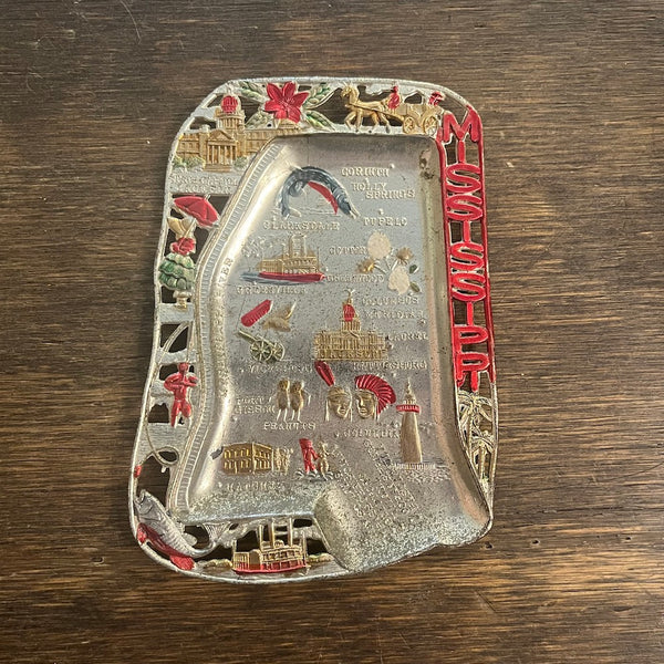 Vintage Souvenir State Ashtrays