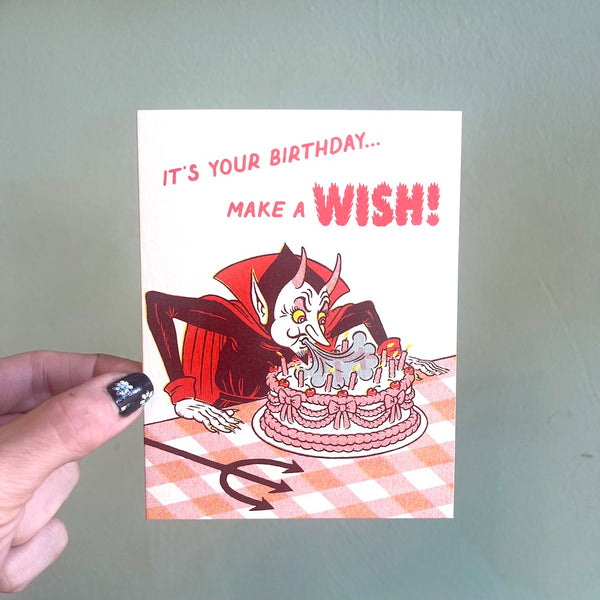 Devilish Wish Birthday Card