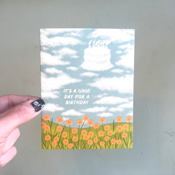 Good Day Birthday Clouds Card