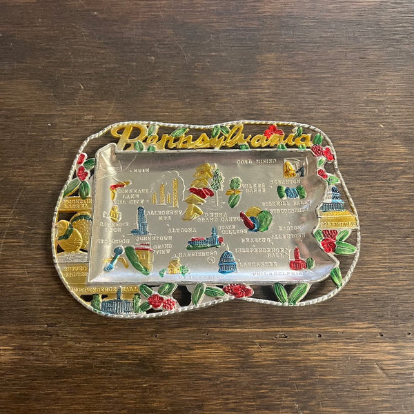 Vintage Souvenir State Ashtrays