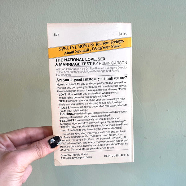 Love, Sex, & Marriage Test - Vintage 1978