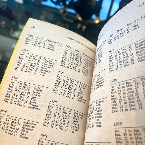 Write Your Horoscope - Vintage 1968