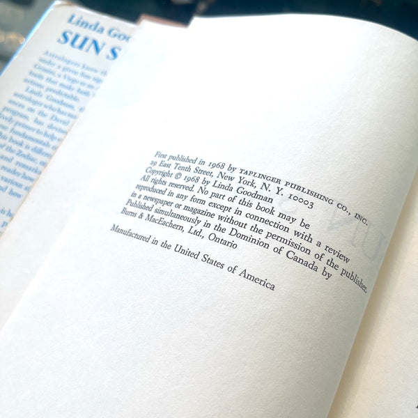 Linda Goodman's Sun Signs - Vintage 1968