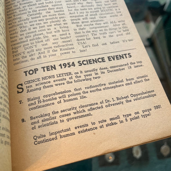 Mystic Magazine: The Science of the Occult - Vintage 1955