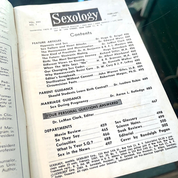 Sexology: America's First Sex Ed Magazine - Vintage February 1964