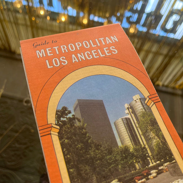 Guide To Metropolitan Los Angeles - Vintage 1981 Bicentennial Map