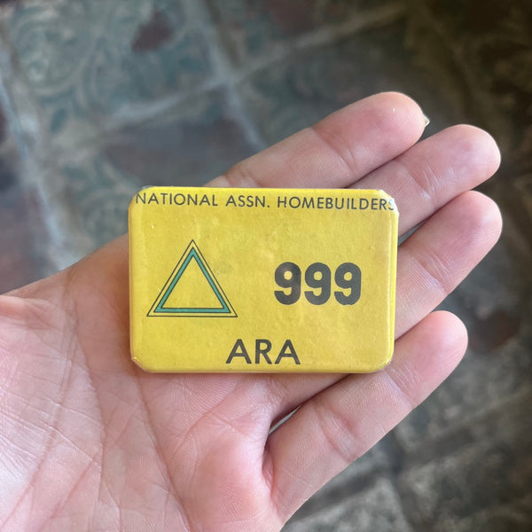 Vintage Name Tag Buttons