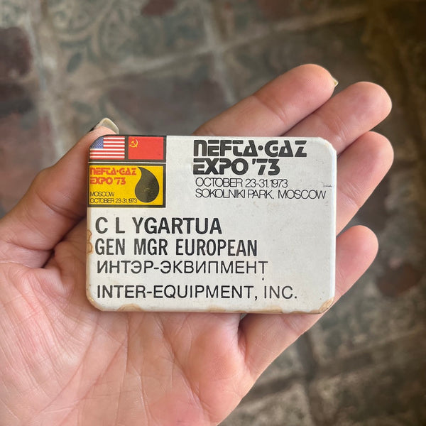 Vintage Name Tag Buttons