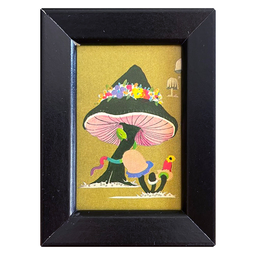 Vintage Magic Mushroom Mini Print