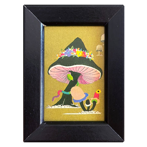 Vintage Magic Mushroom Mini Print